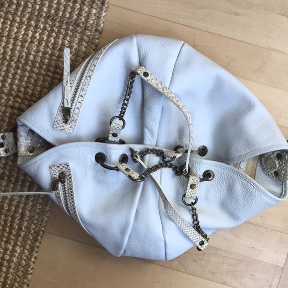 Cole Haan G Series White & Gold Handbag - Picture 5 of 11